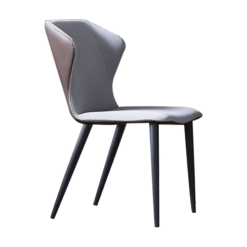 Industrial Indoor Side Chair Wingback Metal Upholstered Dining Room Chair Clearhalo ' kitchen&dining_furn' 'Dining Chairs' 'Dining Tables & Seating' 'dining_chair' 'furn' 'furn_dining_chair' 'Furniture' 'furniture_dining_chair' 'Kitchen & Dining Furniture' 'kitchen' 4207280