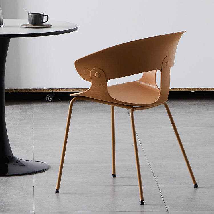 Industrial Metal Dining Room Armchair Plastic Dining Room Chairs for Restaurant Use Clearhalo ' kitchen&dining_furn' 'Dining Chairs' 'Dining Tables & Seating' 'dining_chair' 'furn' 'furn_dining_chair' 'Furniture' 'furniture_dining_chair' 'Kitchen & Dining Furniture' 'kitchen' 4207291