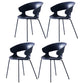 Industrial Metal Dining Room Armchair Plastic Dining Room Chairs for Restaurant Use Blue 4 Piece Set Clearhalo ' kitchen&dining_furn' 'Dining Chairs' 'Dining Tables & Seating' 'dining_chair' 'furn' 'furn_dining_chair' 'Furniture' 'furniture_dining_chair' 'Kitchen & Dining Furniture' 'kitchen' 4207307