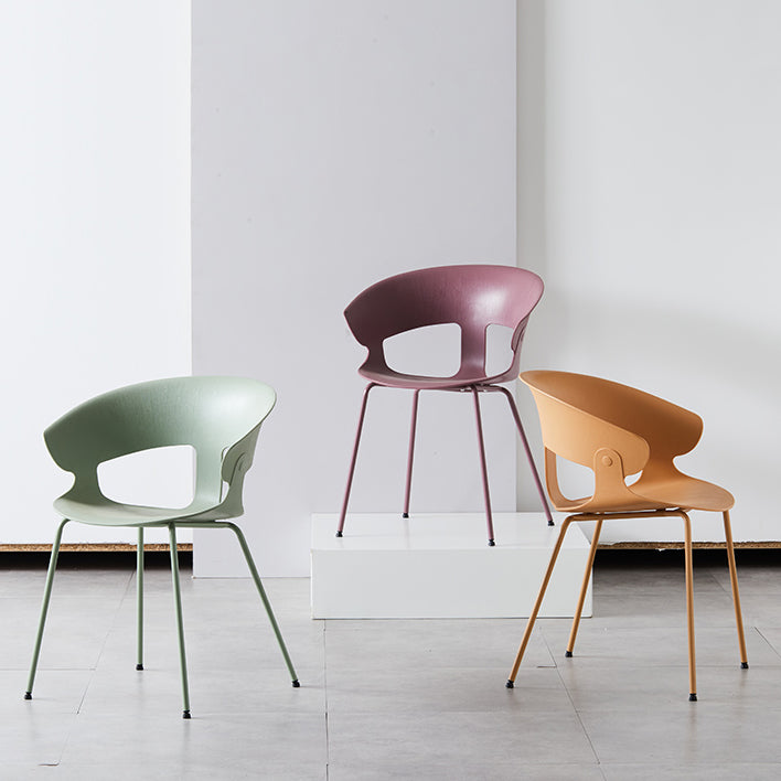 Industrial Metal Dining Room Armchair Plastic Dining Room Chairs for Restaurant Use Clearhalo ' kitchen&dining_furn' 'Dining Chairs' 'Dining Tables & Seating' 'dining_chair' 'furn' 'furn_dining_chair' 'Furniture' 'furniture_dining_chair' 'Kitchen & Dining Furniture' 'kitchen' 4207308