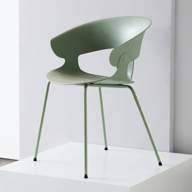 Industrial Metal Dining Room Armchair Plastic Dining Room Chairs for Restaurant Use Green 1 Piece Clearhalo ' kitchen&dining_furn' 'Dining Chairs' 'Dining Tables & Seating' 'dining_chair' 'furn' 'furn_dining_chair' 'Furniture' 'furniture_dining_chair' 'Kitchen & Dining Furniture' 'kitchen' 4207309