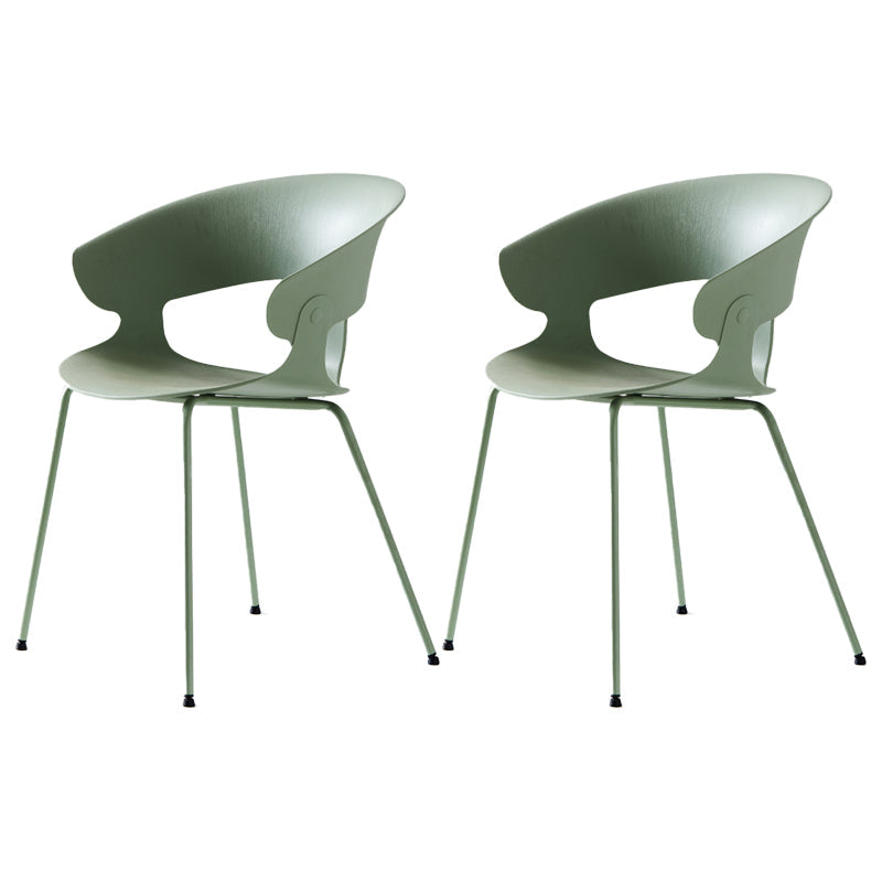 Industrial Metal Dining Room Armchair Plastic Dining Room Chairs for Restaurant Use Green 2 Piece Set Clearhalo ' kitchen&dining_furn' 'Dining Chairs' 'Dining Tables & Seating' 'dining_chair' 'furn' 'furn_dining_chair' 'Furniture' 'furniture_dining_chair' 'Kitchen & Dining Furniture' 'kitchen' 4207310