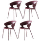 Industrial Metal Dining Room Armchair Plastic Dining Room Chairs for Restaurant Use Purple 4 Piece Set Clearhalo ' kitchen&dining_furn' 'Dining Chairs' 'Dining Tables & Seating' 'dining_chair' 'furn' 'furn_dining_chair' 'Furniture' 'furniture_dining_chair' 'Kitchen & Dining Furniture' 'kitchen' 4207314