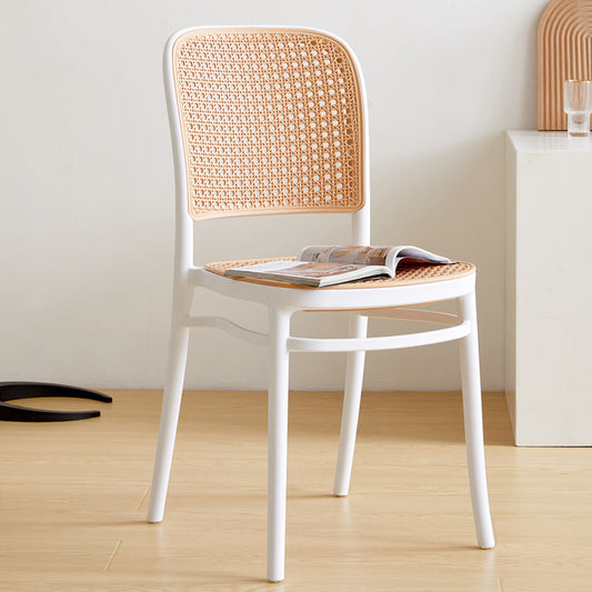 Indoor Contemporary Side Chair Open Back Plastic Dining Room Chair Clearhalo ' kitchen&dining_furn' 'Dining Chairs' 'Dining Tables & Seating' 'dining_chair' 'furn' 'furn_dining_chair' 'Furniture' 'furniture_dining_chair' 'Kitchen & Dining Furniture' 'kitchen' 4207319