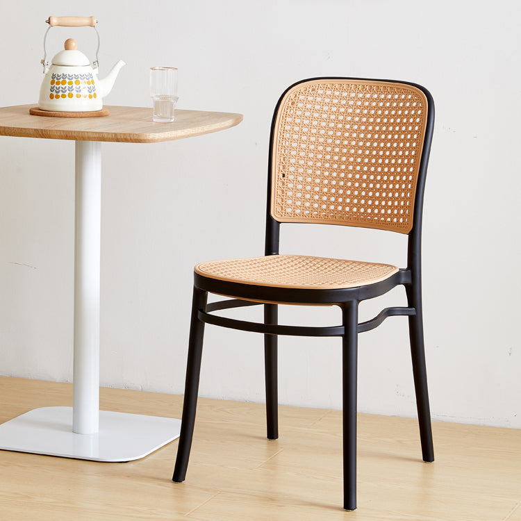 Indoor Contemporary Side Chair Open Back Plastic Dining Room Chair Clearhalo ' kitchen&dining_furn' 'Dining Chairs' 'Dining Tables & Seating' 'dining_chair' 'furn' 'furn_dining_chair' 'Furniture' 'furniture_dining_chair' 'Kitchen & Dining Furniture' 'kitchen' 4207322