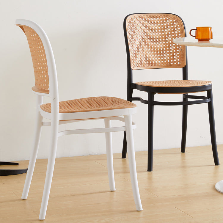 Indoor Contemporary Side Chair Open Back Plastic Dining Room Chair Clearhalo ' kitchen&dining_furn' 'Dining Chairs' 'Dining Tables & Seating' 'dining_chair' 'furn' 'furn_dining_chair' 'Furniture' 'furniture_dining_chair' 'Kitchen & Dining Furniture' 'kitchen' 4207323