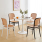 Indoor Contemporary Side Chair Open Back Plastic Dining Room Chair Clearhalo ' kitchen&dining_furn' 'Dining Chairs' 'Dining Tables & Seating' 'dining_chair' 'furn' 'furn_dining_chair' 'Furniture' 'furniture_dining_chair' 'Kitchen & Dining Furniture' 'kitchen' 4207324
