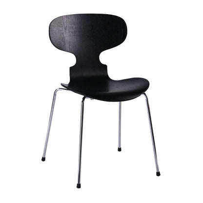 Contemporary Home Side Chair Solid Back Metal Upholstered Dining Room Chair Matte Black 1 Piece Clearhalo ' kitchen&dining_furn' 'Dining Chairs' 'Dining Tables & Seating' 'dining_chair' 'furn' 'furn_dining_chair' 'Furniture' 'furniture_dining_chair' 'Kitchen & Dining Furniture' 'kitchen' 4207340