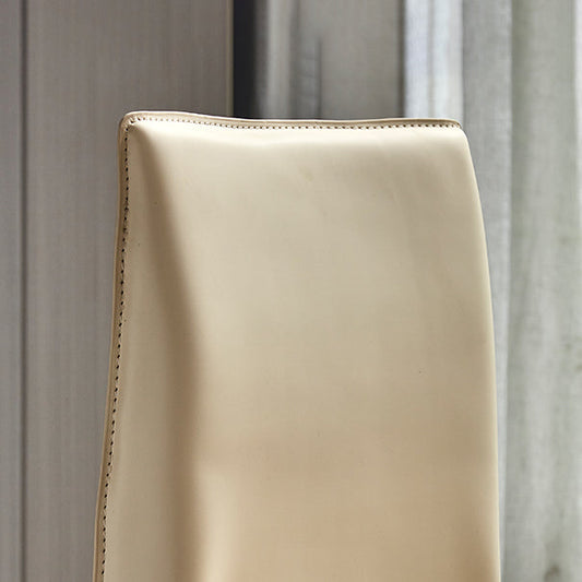 Leather Armless Dining Chairs Home Upholstered Side Chairs with Metal Legs Clearhalo ' kitchen&dining_furn' 'Dining Chairs' 'Dining Tables & Seating' 'dining_chair' 'furn' 'furn_dining_chair' 'Furniture' 'furniture_dining_chair' 'Kitchen & Dining Furniture' 'kitchen' 4207389