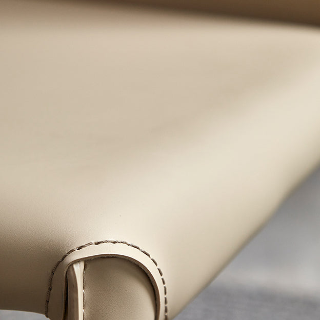 Leather Armless Dining Chairs Home Upholstered Side Chairs with Metal Legs Clearhalo ' kitchen&dining_furn' 'Dining Chairs' 'Dining Tables & Seating' 'dining_chair' 'furn' 'furn_dining_chair' 'Furniture' 'furniture_dining_chair' 'Kitchen & Dining Furniture' 'kitchen' 4207392