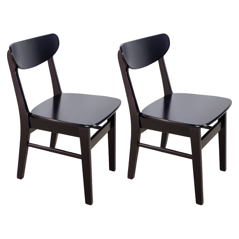 Scandinavian Upholstered Restaurant Side Chair Open Back Dining Chair Black 2 Piece Set Clearhalo ' kitchen&dining_furn' 'Dining Chairs' 'Dining Tables & Seating' 'dining_chair' 'furn' 'furn_dining_chair' 'Furniture' 'furniture_dining_chair' 'Kitchen & Dining Furniture' 'kitchen' 4207417