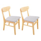 Scandinavian Upholstered Restaurant Side Chair Open Back Dining Chair Grey 2 Piece Set Clearhalo ' kitchen&dining_furn' 'Dining Chairs' 'Dining Tables & Seating' 'dining_chair' 'furn' 'furn_dining_chair' 'Furniture' 'furniture_dining_chair' 'Kitchen & Dining Furniture' 'kitchen' 4207419