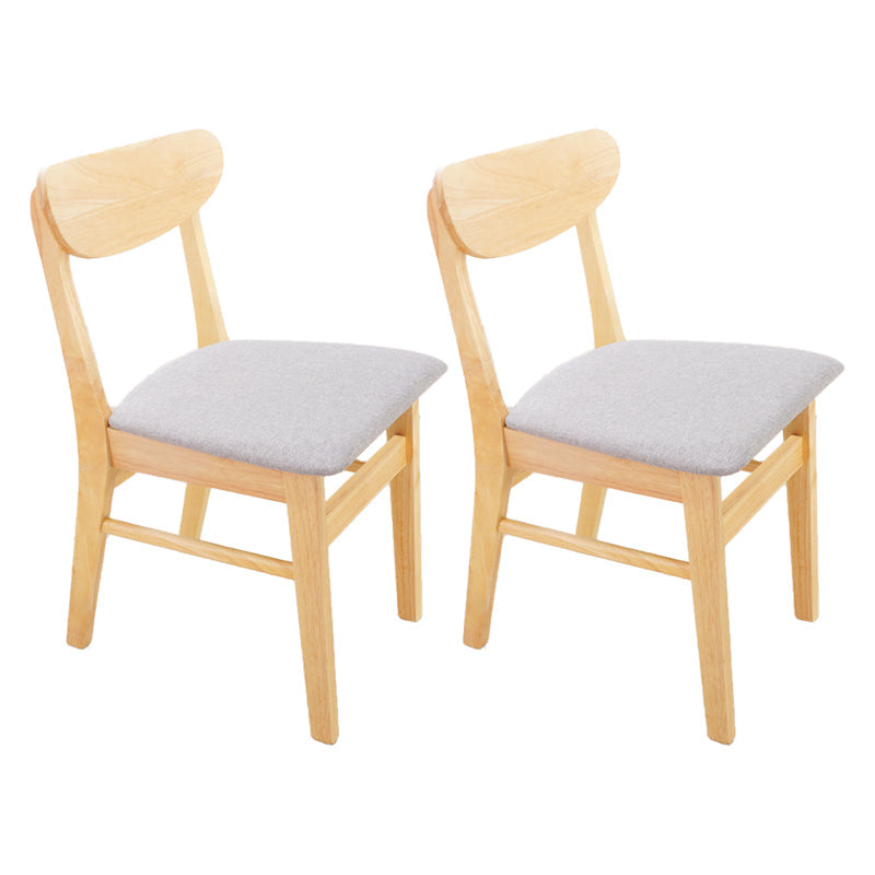 Scandinavian Upholstered Restaurant Side Chair Open Back Dining Chair Grey 2 Piece Set Clearhalo ' kitchen&dining_furn' 'Dining Chairs' 'Dining Tables & Seating' 'dining_chair' 'furn' 'furn_dining_chair' 'Furniture' 'furniture_dining_chair' 'Kitchen & Dining Furniture' 'kitchen' 4207419