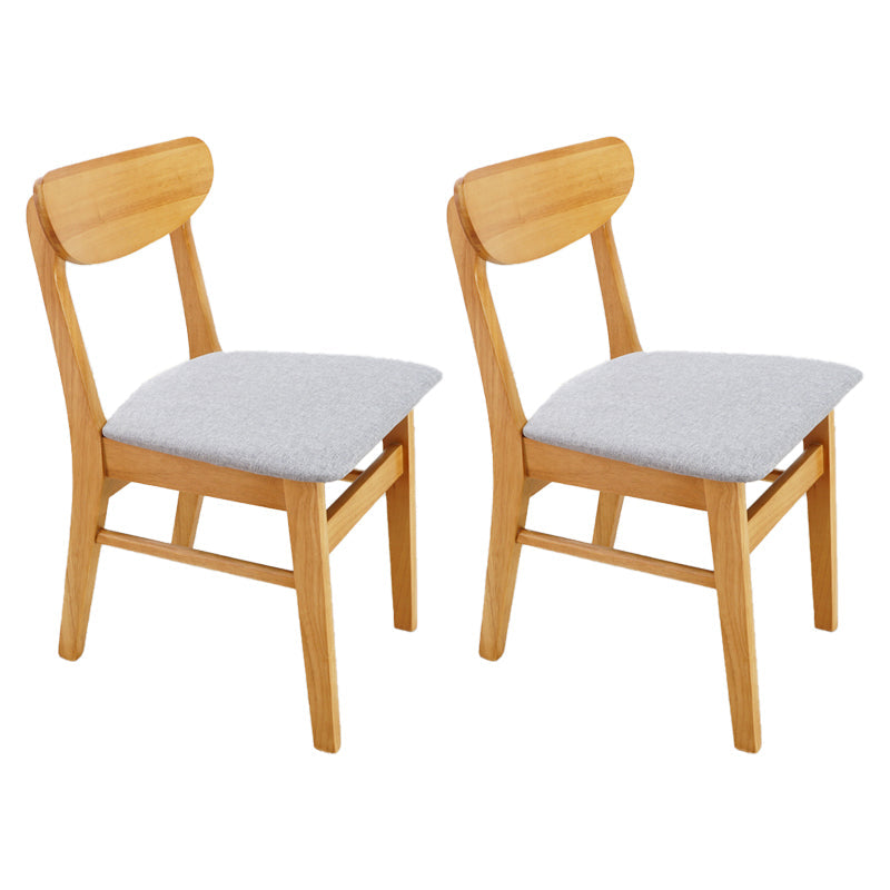 Scandinavian Upholstered Restaurant Side Chair Open Back Dining Chair Light Gray 2 Piece Set Clearhalo ' kitchen&dining_furn' 'Dining Chairs' 'Dining Tables & Seating' 'dining_chair' 'furn' 'furn_dining_chair' 'Furniture' 'furniture_dining_chair' 'Kitchen & Dining Furniture' 'kitchen' 4207421