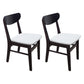 Scandinavian Upholstered Restaurant Side Chair Open Back Dining Chair Black White 2 Piece Set Clearhalo ' kitchen&dining_furn' 'Dining Chairs' 'Dining Tables & Seating' 'dining_chair' 'furn' 'furn_dining_chair' 'Furniture' 'furniture_dining_chair' 'Kitchen & Dining Furniture' 'kitchen' 4207431
