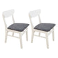 Scandinavian Upholstered Restaurant Side Chair Open Back Dining Chair Dark Gray-White 2 Piece Set Clearhalo ' kitchen&dining_furn' 'Dining Chairs' 'Dining Tables & Seating' 'dining_chair' 'furn' 'furn_dining_chair' 'Furniture' 'furniture_dining_chair' 'Kitchen & Dining Furniture' 'kitchen' 4207437