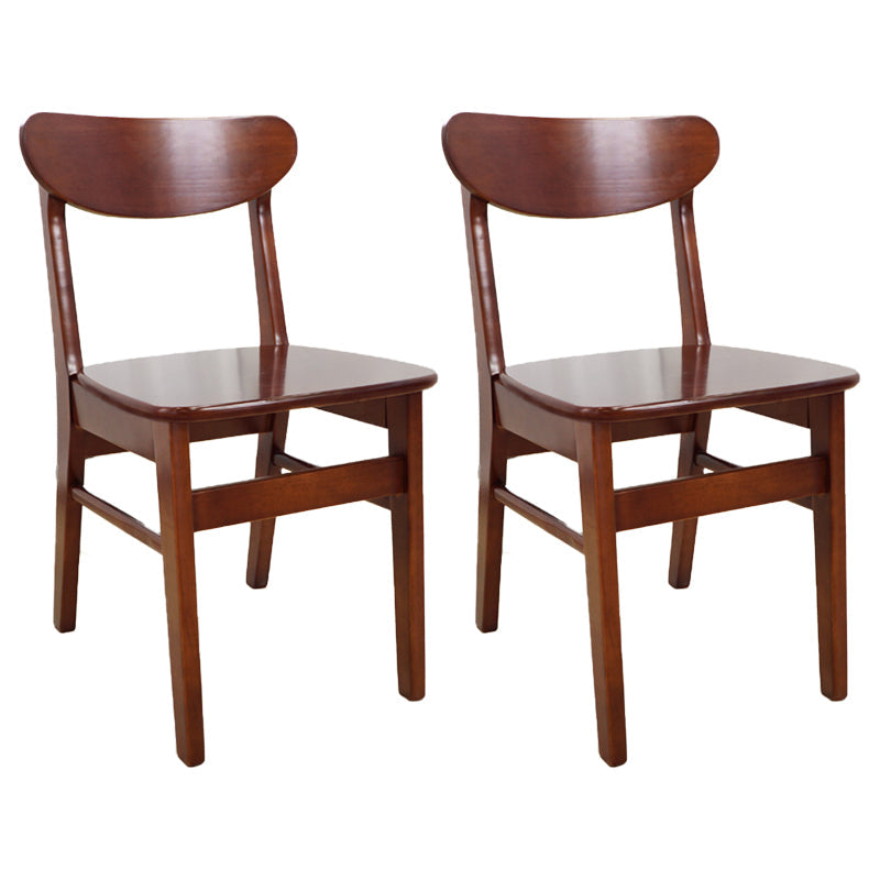 Scandinavian Upholstered Restaurant Side Chair Open Back Dining Chair Walnut 2 Piece Set Clearhalo ' kitchen&dining_furn' 'Dining Chairs' 'Dining Tables & Seating' 'dining_chair' 'furn' 'furn_dining_chair' 'Furniture' 'furniture_dining_chair' 'Kitchen & Dining Furniture' 'kitchen' 4207439