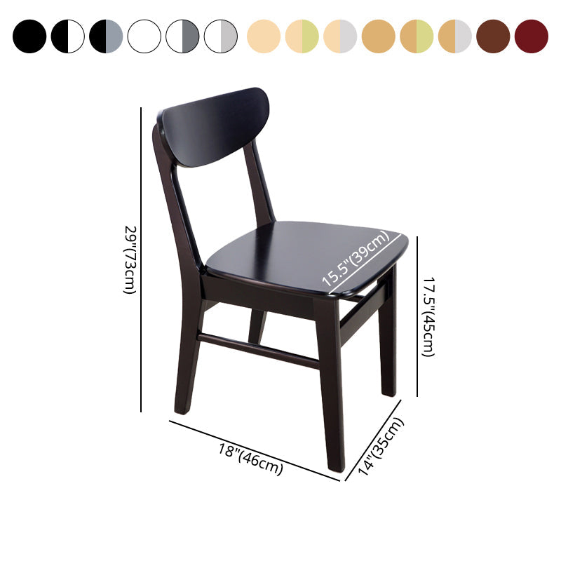 Scandinavian Upholstered Restaurant Side Chair Open Back Dining Chair Clearhalo ' kitchen&dining_furn' 'Dining Chairs' 'Dining Tables & Seating' 'dining_chair' 'furn' 'furn_dining_chair' 'Furniture' 'furniture_dining_chair' 'Kitchen & Dining Furniture' 'kitchen' 4207440