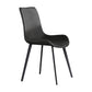 Modern Home Leather Side Chair Solid Back Dining Chair with Metal Legs Clearhalo ' kitchen&dining_furn' 'Dining Chairs' 'Dining Tables & Seating' 'dining_chair' 'furn' 'furn_dining_chair' 'Furniture' 'furniture_dining_chair' 'Kitchen & Dining Furniture' 'kitchen' 4207462