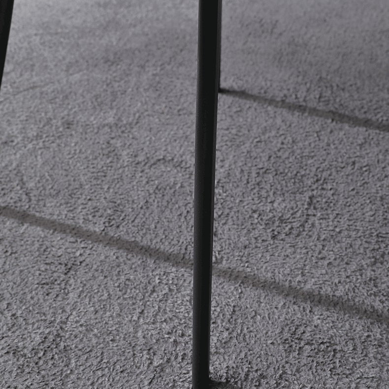 Modern Home Leather Side Chair Solid Back Dining Chair with Metal Legs Clearhalo ' kitchen&dining_furn' 'Dining Chairs' 'Dining Tables & Seating' 'dining_chair' 'furn' 'furn_dining_chair' 'Furniture' 'furniture_dining_chair' 'Kitchen & Dining Furniture' 'kitchen' 4207466