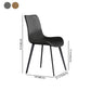 Modern Home Leather Side Chair Solid Back Dining Chair with Metal Legs Clearhalo ' kitchen&dining_furn' 'Dining Chairs' 'Dining Tables & Seating' 'dining_chair' 'furn' 'furn_dining_chair' 'Furniture' 'furniture_dining_chair' 'Kitchen & Dining Furniture' 'kitchen' 4207467