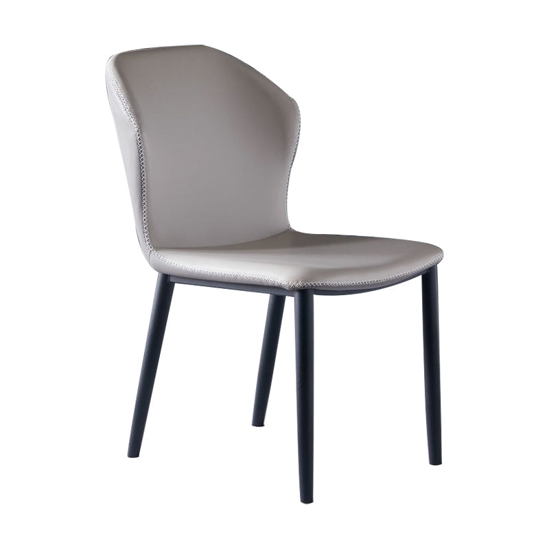 Modern Leather Restaurant Side Chair Matte Finish Wingback Dining Chair Clearhalo ' kitchen&dining_furn' 'Dining Chairs' 'Dining Tables & Seating' 'dining_chair' 'furn' 'furn_dining_chair' 'Furniture' 'furniture_dining_chair' 'Kitchen & Dining Furniture' 'kitchen' 4207476