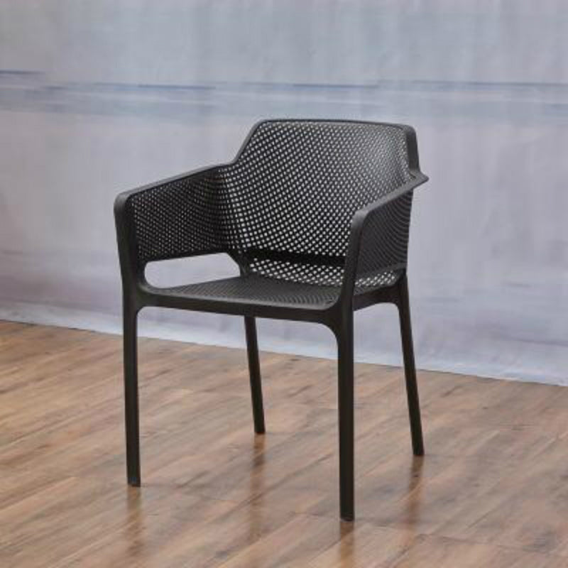 Scandinavian Plastic Dining Arm Chairs Stackable Indoor Dining Armchairs Clearhalo ' kitchen&dining_furn' 'Dining Chairs' 'Dining Tables & Seating' 'dining_chair' 'furn' 'furn_dining_chair' 'Furniture' 'furniture_dining_chair' 'Kitchen & Dining Furniture' 'kitchen' 4207492