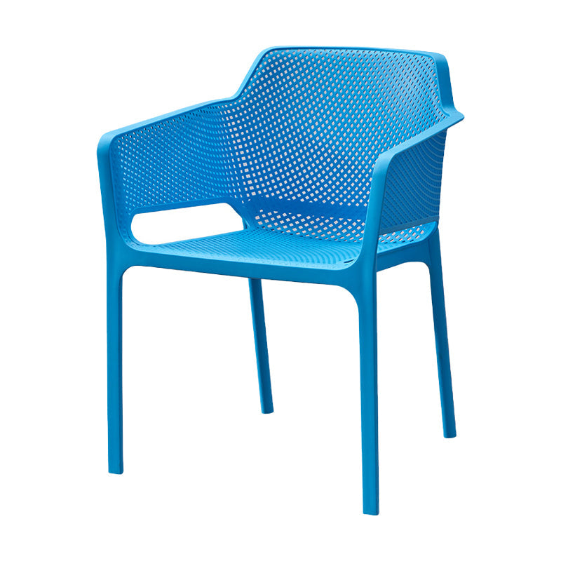 Scandinavian Plastic Dining Arm Chairs Stackable Indoor Dining Armchairs Clearhalo ' kitchen&dining_furn' 'Dining Chairs' 'Dining Tables & Seating' 'dining_chair' 'furn' 'furn_dining_chair' 'Furniture' 'furniture_dining_chair' 'Kitchen & Dining Furniture' 'kitchen' 4207499