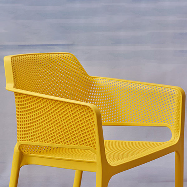 Scandinavian Plastic Dining Arm Chairs Stackable Indoor Dining Armchairs Clearhalo ' kitchen&dining_furn' 'Dining Chairs' 'Dining Tables & Seating' 'dining_chair' 'furn' 'furn_dining_chair' 'Furniture' 'furniture_dining_chair' 'Kitchen & Dining Furniture' 'kitchen' 4207500