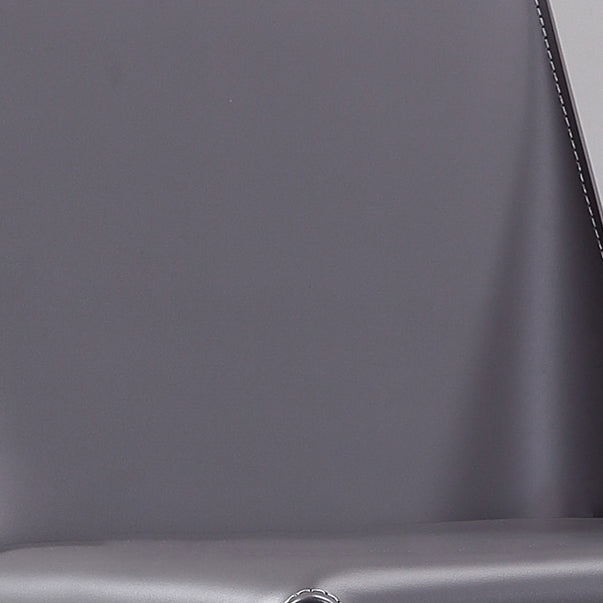 Modern Leather Restaurant Side Chair Solid Back Dining Armless Chair Clearhalo ' kitchen&dining_furn' 'Dining Chairs' 'Dining Tables & Seating' 'dining_chair' 'furn' 'furn_dining_chair' 'Furniture' 'furniture_dining_chair' 'Kitchen & Dining Furniture' 'kitchen' 4207529