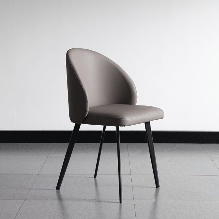 Industrial Metal Dining Room Chairs Armless Leather Dining Chairs for Home Use Clearhalo ' kitchen&dining_furn' 'Dining Chairs' 'Dining Tables & Seating' 'dining_chair' 'furn' 'furn_dining_chair' 'Furniture' 'furniture_dining_chair' 'Kitchen & Dining Furniture' 'kitchen' 4207534