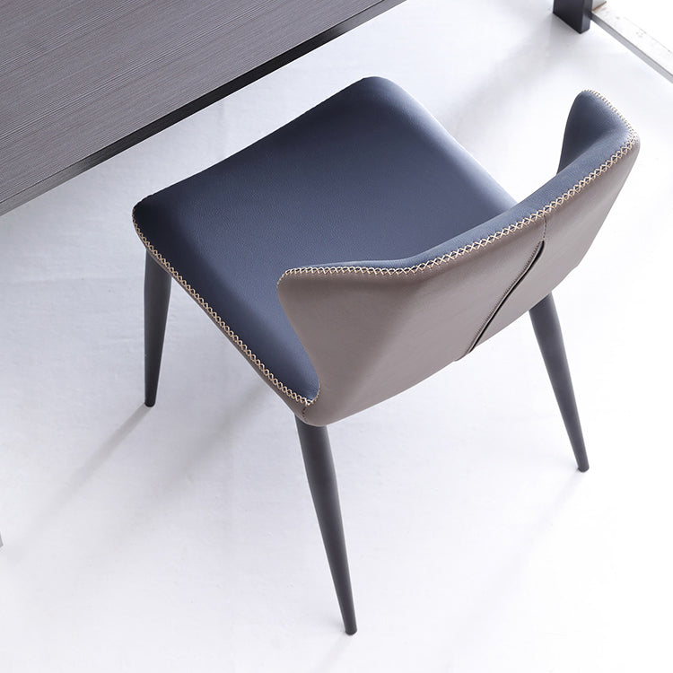 Modern Restaurant Faux Leather Side Chair Matte Finish Wingback Dining Chair Clearhalo ' kitchen&dining_furn' 'Dining Chairs' 'Dining Tables & Seating' 'dining_chair' 'furn' 'furn_dining_chair' 'Furniture' 'furniture_dining_chair' 'Kitchen & Dining Furniture' 'kitchen' 4207555