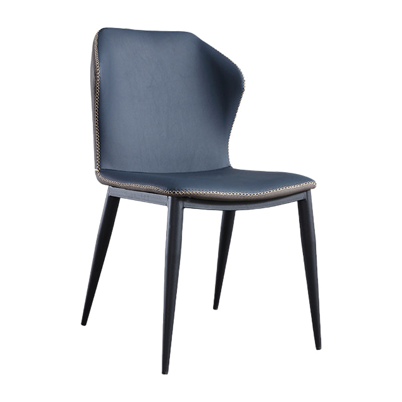 Modern Restaurant Faux Leather Side Chair Matte Finish Wingback Dining Chair Clearhalo ' kitchen&dining_furn' 'Dining Chairs' 'Dining Tables & Seating' 'dining_chair' 'furn' 'furn_dining_chair' 'Furniture' 'furniture_dining_chair' 'Kitchen & Dining Furniture' 'kitchen' 4207556