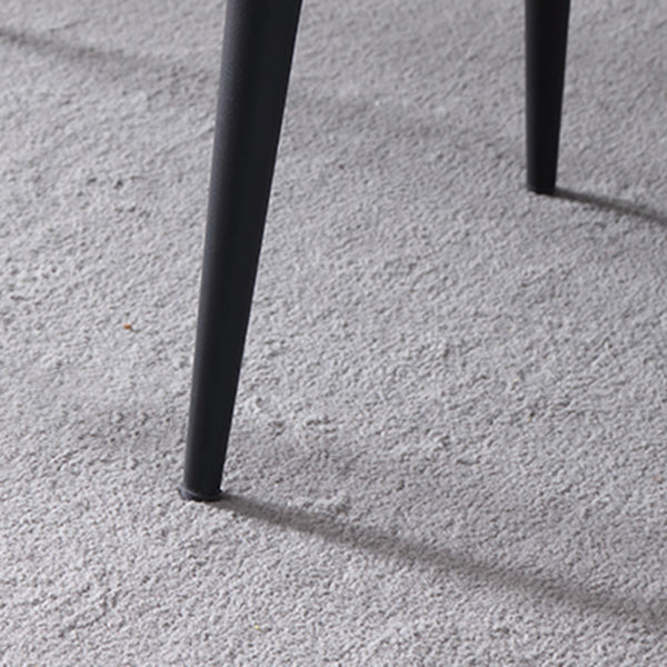 Industrial Metal Dining Room Chairs Armless Faux Leather Dining Chairs for Restaurant Use Clearhalo ' kitchen&dining_furn' 'Dining Chairs' 'Dining Tables & Seating' 'dining_chair' 'furn' 'furn_dining_chair' 'Furniture' 'furniture_dining_chair' 'Kitchen & Dining Furniture' 'kitchen' 4207573