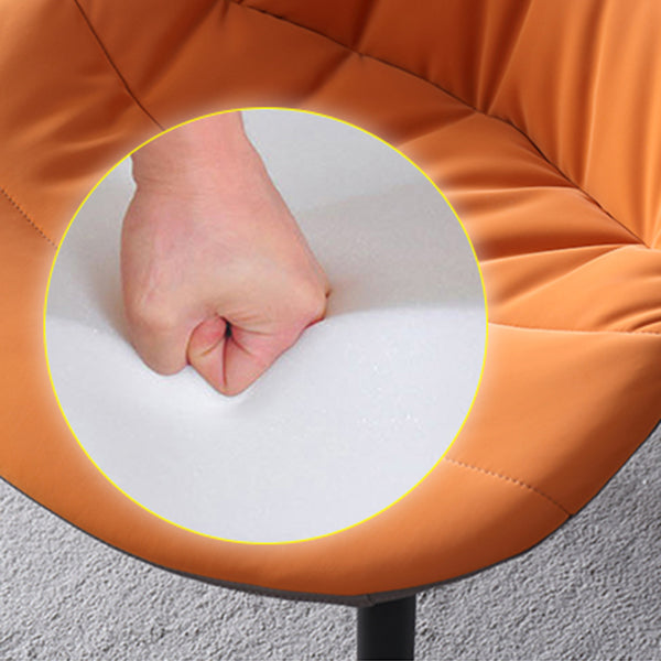 Industrial Metal Dining Room Chairs Armless Faux Leather Dining Chairs for Restaurant Use Clearhalo ' kitchen&dining_furn' 'Dining Chairs' 'Dining Tables & Seating' 'dining_chair' 'furn' 'furn_dining_chair' 'Furniture' 'furniture_dining_chair' 'Kitchen & Dining Furniture' 'kitchen' 4207575