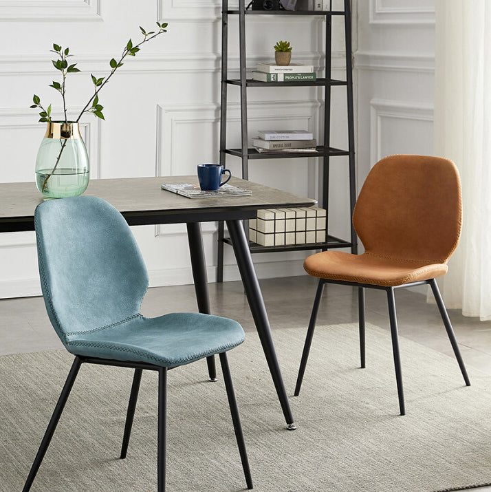 Contemporary Home Upholstered Side Chair Matte Finish Wingback Dining Chair Clearhalo ' kitchen&dining_furn' 'Dining Chairs' 'Dining Tables & Seating' 'dining_chair' 'furn' 'furn_dining_chair' 'Furniture' 'furniture_dining_chair' 'Kitchen & Dining Furniture' 'kitchen' 4207579