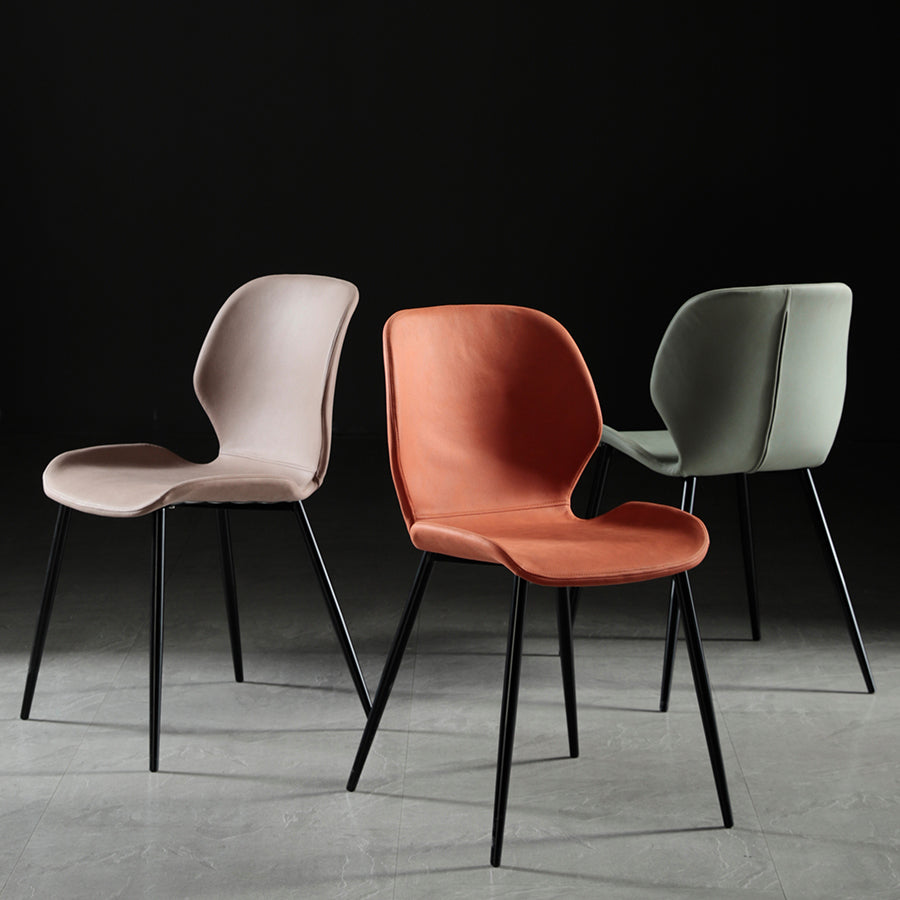 Contemporary Home Upholstered Side Chair Matte Finish Wingback Dining Chair Clearhalo ' kitchen&dining_furn' 'Dining Chairs' 'Dining Tables & Seating' 'dining_chair' 'furn' 'furn_dining_chair' 'Furniture' 'furniture_dining_chair' 'Kitchen & Dining Furniture' 'kitchen' 4207584