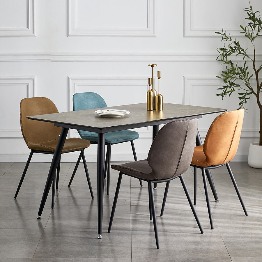 Contemporary Home Upholstered Side Chair Matte Finish Wingback Dining Chair Clearhalo ' kitchen&dining_furn' 'Dining Chairs' 'Dining Tables & Seating' 'dining_chair' 'furn' 'furn_dining_chair' 'Furniture' 'furniture_dining_chair' 'Kitchen & Dining Furniture' 'kitchen' 4207585