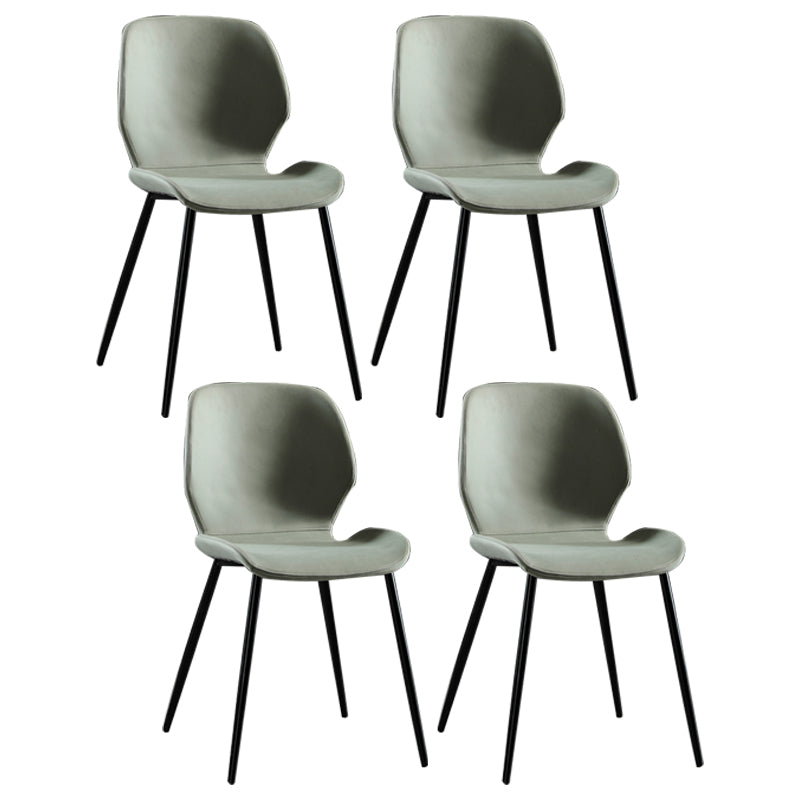 Contemporary Home Upholstered Side Chair Matte Finish Wingback Dining Chair Light Green 4 Piece Set Clearhalo ' kitchen&dining_furn' 'Dining Chairs' 'Dining Tables & Seating' 'dining_chair' 'furn' 'furn_dining_chair' 'Furniture' 'furniture_dining_chair' 'Kitchen & Dining Furniture' 'kitchen' 4207587