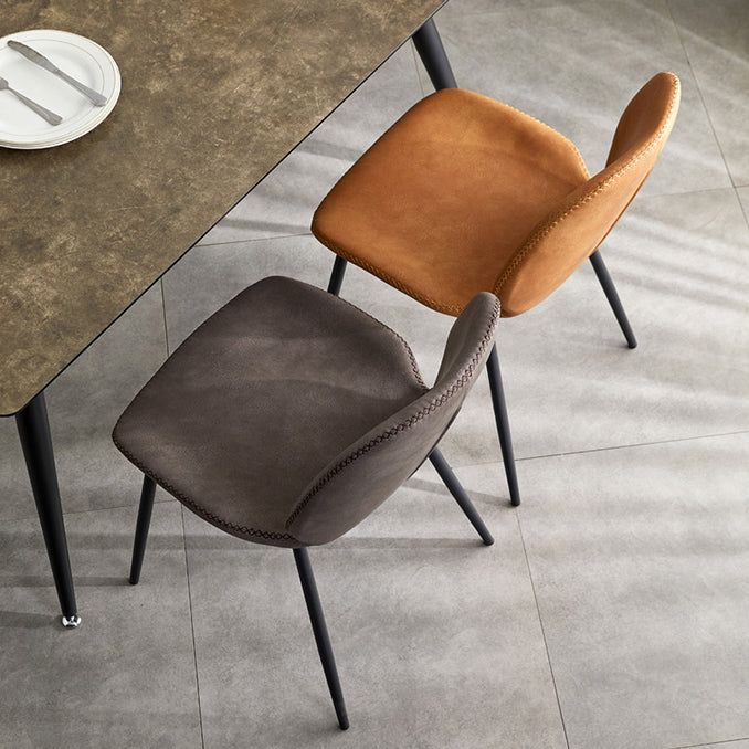 Contemporary Home Upholstered Side Chair Matte Finish Wingback Dining Chair Clearhalo ' kitchen&dining_furn' 'Dining Chairs' 'Dining Tables & Seating' 'dining_chair' 'furn' 'furn_dining_chair' 'Furniture' 'furniture_dining_chair' 'Kitchen & Dining Furniture' 'kitchen' 4207599