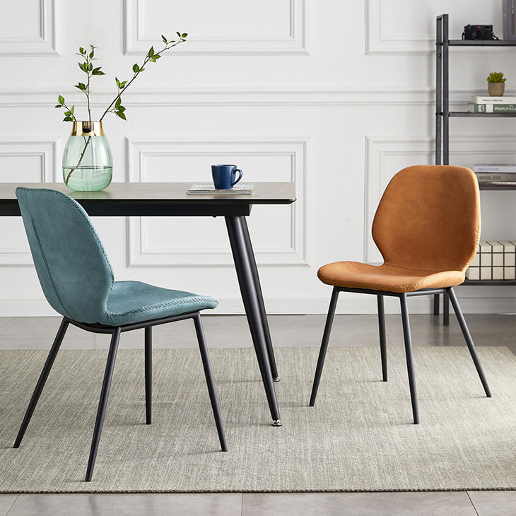 Contemporary Home Upholstered Side Chair Matte Finish Wingback Dining Chair Clearhalo ' kitchen&dining_furn' 'Dining Chairs' 'Dining Tables & Seating' 'dining_chair' 'furn' 'furn_dining_chair' 'Furniture' 'furniture_dining_chair' 'Kitchen & Dining Furniture' 'kitchen' 4207600