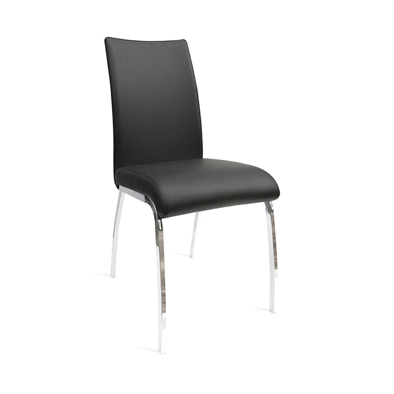 Glam PU Leather Dining Armless Chair Metal Dining Room Chairs for Home Use Clearhalo ' kitchen&dining_furn' 'Dining Chairs' 'Dining Tables & Seating' 'dining_chair' 'furn' 'furn_dining_chair' 'Furniture' 'furniture_dining_chair' 'Kitchen & Dining Furniture' 'kitchen' 4207611