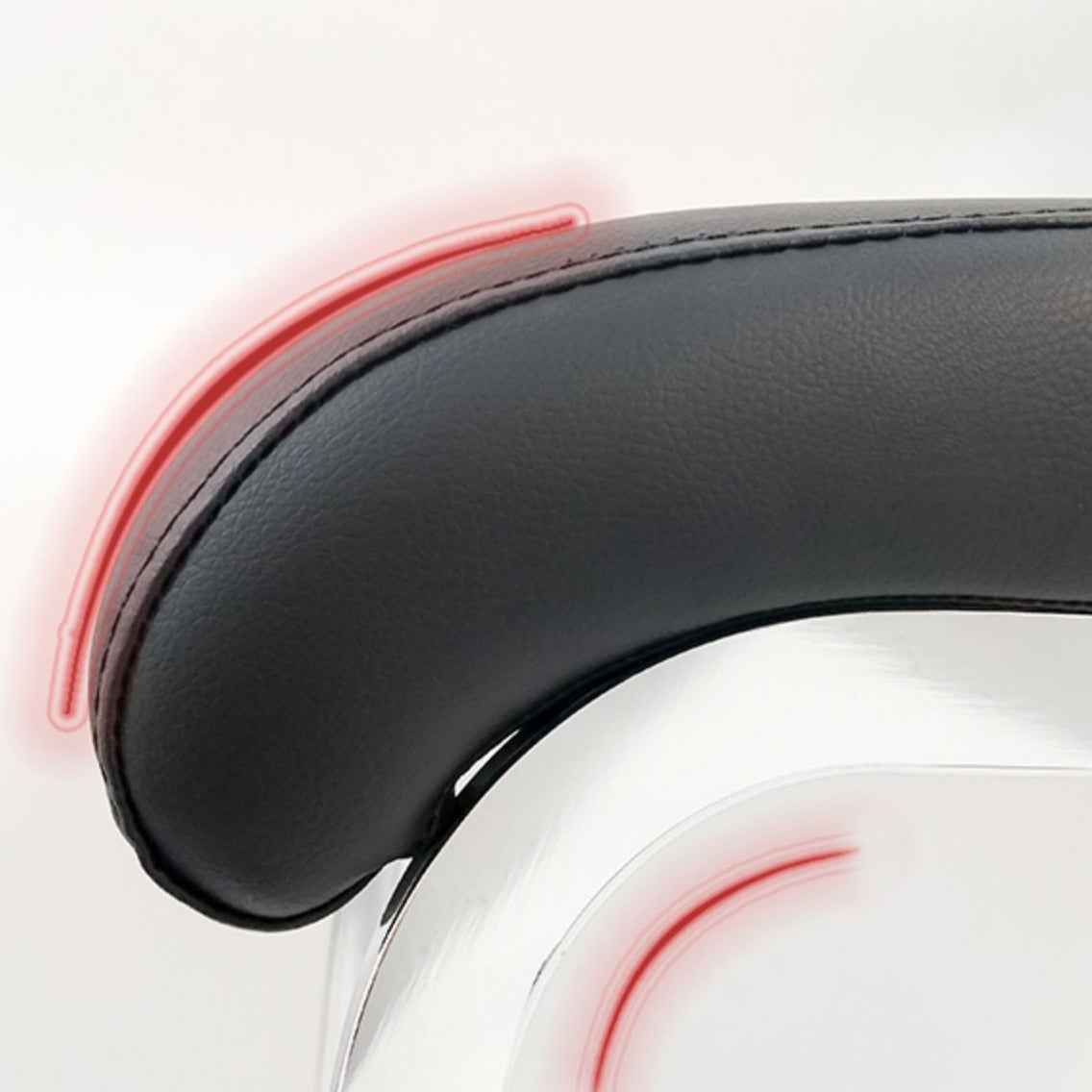 Glam PU Leather Dining Armless Chair Metal Dining Room Chairs for Home Use Clearhalo ' kitchen&dining_furn' 'Dining Chairs' 'Dining Tables & Seating' 'dining_chair' 'furn' 'furn_dining_chair' 'Furniture' 'furniture_dining_chair' 'Kitchen & Dining Furniture' 'kitchen' 4207613