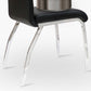 Glam PU Leather Dining Armless Chair Metal Dining Room Chairs for Home Use Clearhalo ' kitchen&dining_furn' 'Dining Chairs' 'Dining Tables & Seating' 'dining_chair' 'furn' 'furn_dining_chair' 'Furniture' 'furniture_dining_chair' 'Kitchen & Dining Furniture' 'kitchen' 4207618