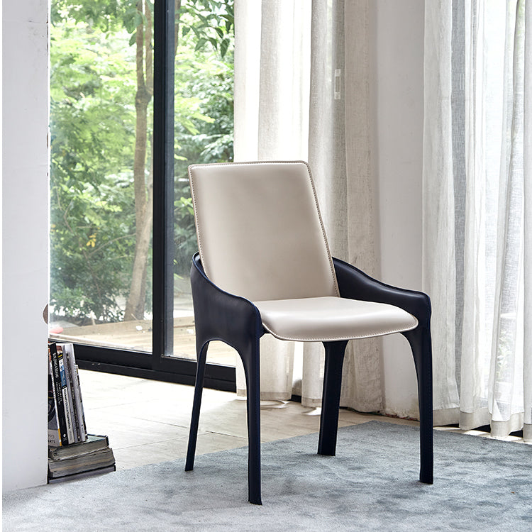 Modern Style Dining Armchairs Upholstered Solid Back Arm Chairs with Metal Legs Clearhalo ' kitchen&dining_furn' 'Dining Chairs' 'Dining Tables & Seating' 'dining_chair' 'furn' 'furn_dining_chair' 'Furniture' 'furniture_dining_chair' 'Kitchen & Dining Furniture' 'kitchen' 4207665