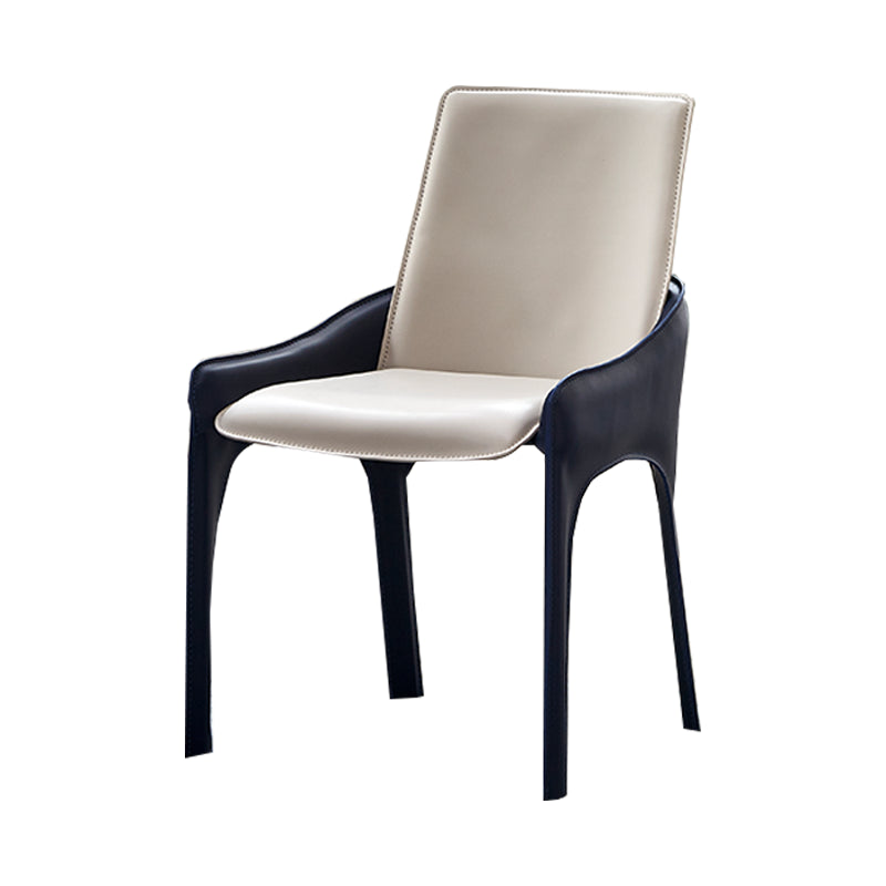 Modern Style Dining Armchairs Upholstered Solid Back Arm Chairs with Metal Legs Clearhalo ' kitchen&dining_furn' 'Dining Chairs' 'Dining Tables & Seating' 'dining_chair' 'furn' 'furn_dining_chair' 'Furniture' 'furniture_dining_chair' 'Kitchen & Dining Furniture' 'kitchen' 4207668