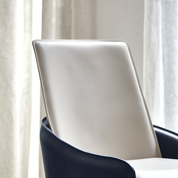 Modern Style Dining Armchairs Upholstered Solid Back Arm Chairs with Metal Legs Clearhalo ' kitchen&dining_furn' 'Dining Chairs' 'Dining Tables & Seating' 'dining_chair' 'furn' 'furn_dining_chair' 'Furniture' 'furniture_dining_chair' 'Kitchen & Dining Furniture' 'kitchen' 4207672