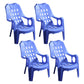 Modern Indoor Dining Arm Chairs Stackable Dining Armchairs with Plastic Legs Blue 4 Piece Set Clearhalo ' kitchen&dining_furn' 'Dining Chairs' 'Dining Tables & Seating' 'dining_chair' 'furn' 'furn_dining_chair' 'Furniture' 'furniture_dining_chair' 'Kitchen & Dining Furniture' 'kitchen' 4207686