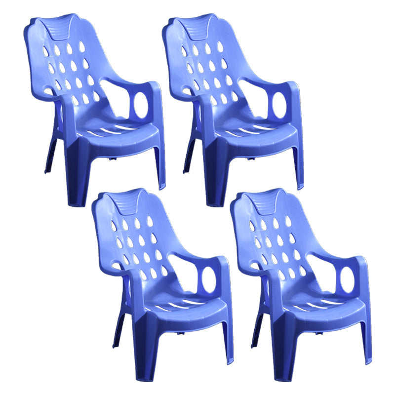 Modern Indoor Dining Arm Chairs Stackable Dining Armchairs with Plastic Legs Blue 4 Piece Set Clearhalo ' kitchen&dining_furn' 'Dining Chairs' 'Dining Tables & Seating' 'dining_chair' 'furn' 'furn_dining_chair' 'Furniture' 'furniture_dining_chair' 'Kitchen & Dining Furniture' 'kitchen' 4207686