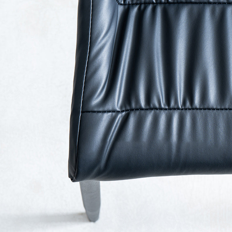 Contemporary Home Side Chair Solid Back Metal Upholstered Dining Room Chair (Set of 2) Clearhalo ' kitchen&dining_furn' 'Dining Chairs' 'Dining Tables & Seating' 'dining_chair' 'furn' 'furn_dining_chair' 'Furniture' 'furniture_dining_chair' 'Kitchen & Dining Furniture' 'kitchen' 4207699